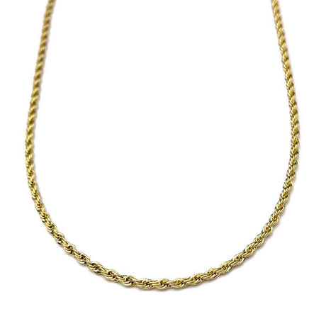 2.0 mm Golden Stainless Steel Rope Chain