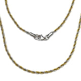 2.0 mm Gold/Silver Combination Stainless Steel Rope Chain