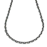 5.0 mm LUXURY WEIGHT Sterling Silver Antiqued Tortuga Anchor Chain