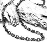5.0 mm LUXURY WEIGHT Sterling Silver Antiqued Tortuga Anchor Chain