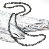 5.0 mm LUXURY WEIGHT Sterling Silver Antiqued Tortuga Anchor Chain