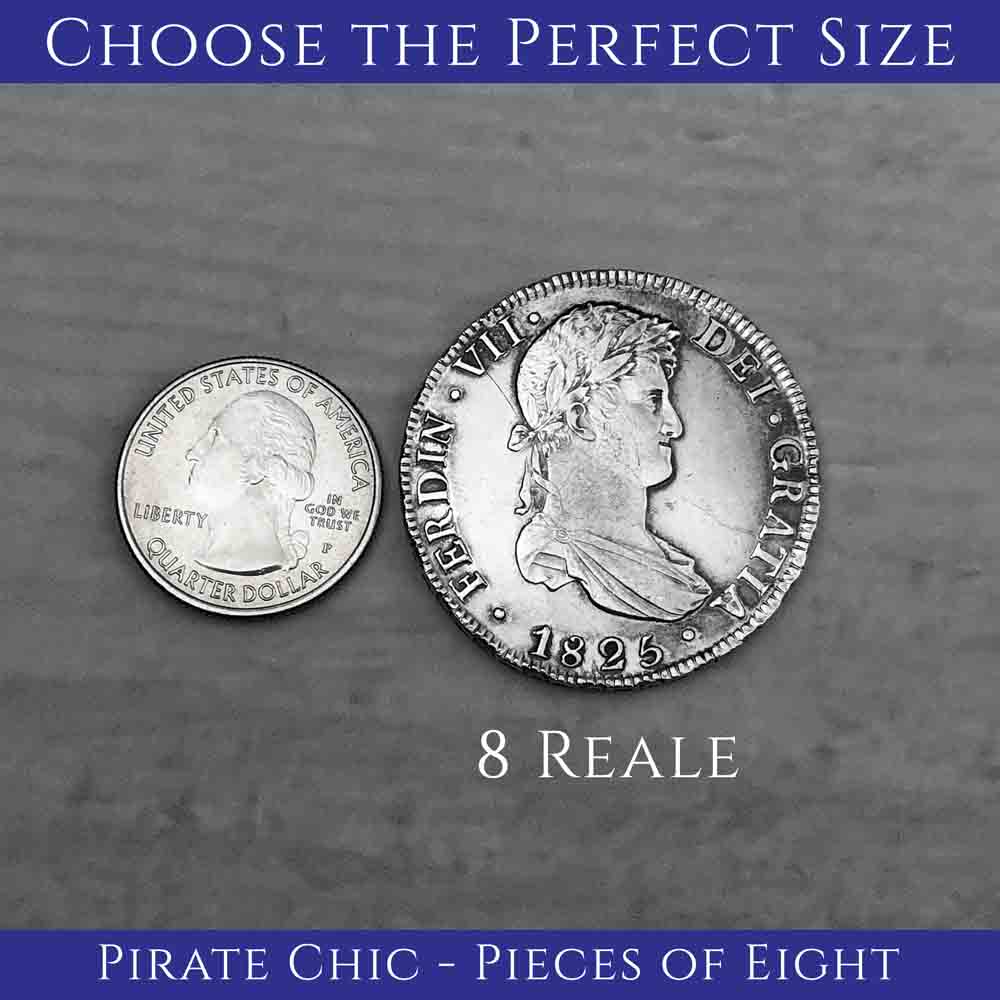 Pirate Chic Silver 8 Reale Spanish Portrait Dollar Dated 1804 - the Legendary &quot;Piece of Eight&quot; Pendant | Artifact #8890