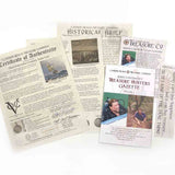 Detailed multi-page certificate of authenticity that comes with each of our treasure coin jewelry pendants researched and written by Robert Lewis Knecht - the finest Gold Standard historic documentation in the world